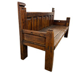 Antique Traditional Spanish Oak Bench