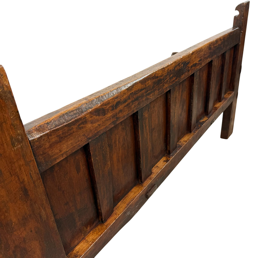 Antique Traditional Spanish Oak Bench