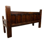 Antique Traditional Spanish Oak Bench