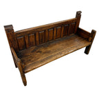 Antique Traditional Spanish Oak Bench