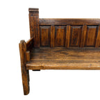 Antique Traditional Spanish Oak Bench