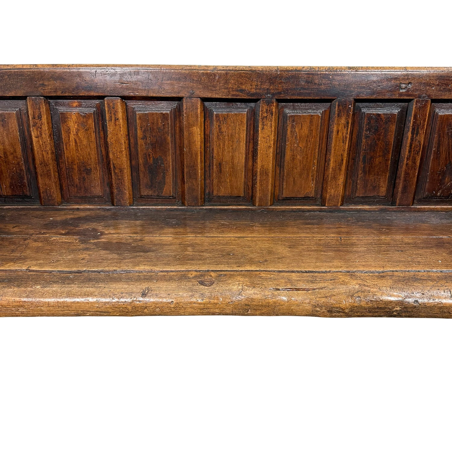 Antique Traditional Spanish Oak Bench