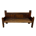 Antique Traditional Spanish Oak Bench
