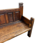 Antique Traditional Spanish Oak Bench