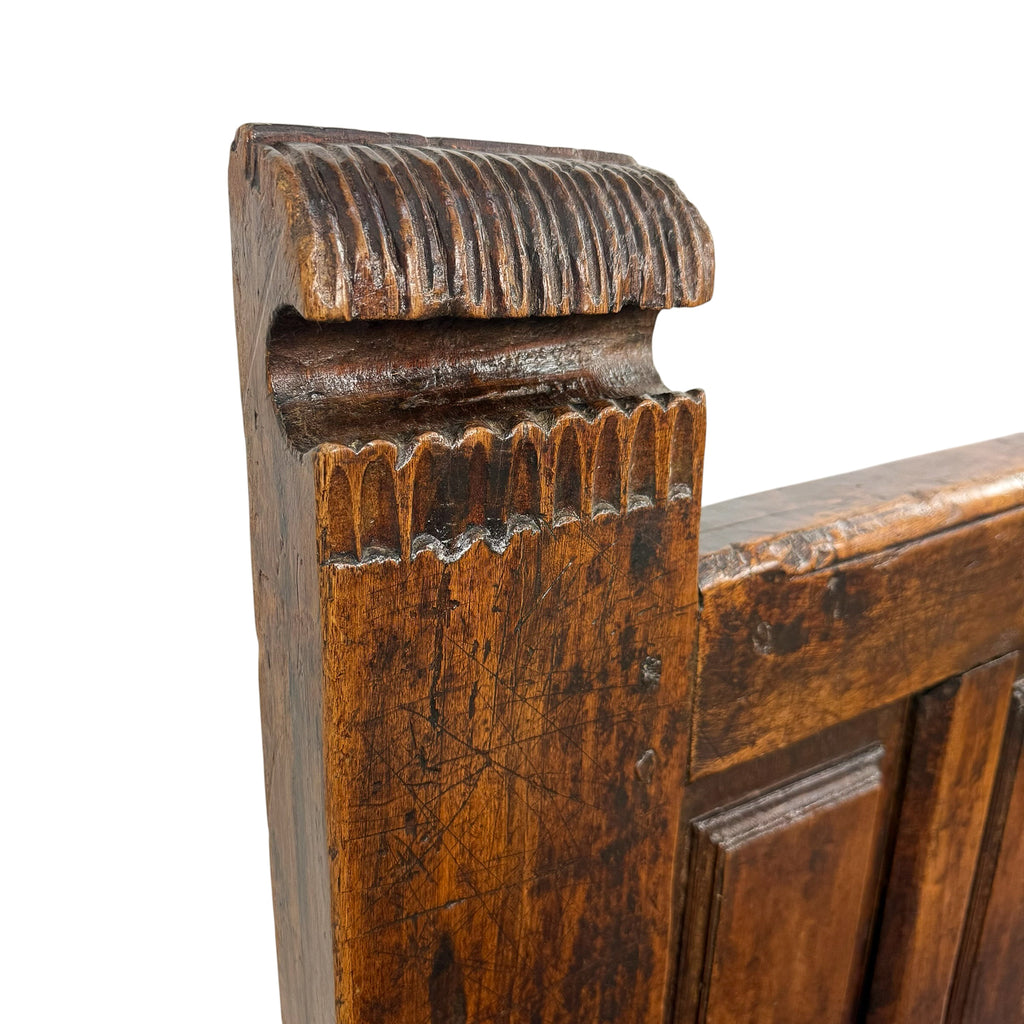 Antique Traditional Spanish Oak Bench