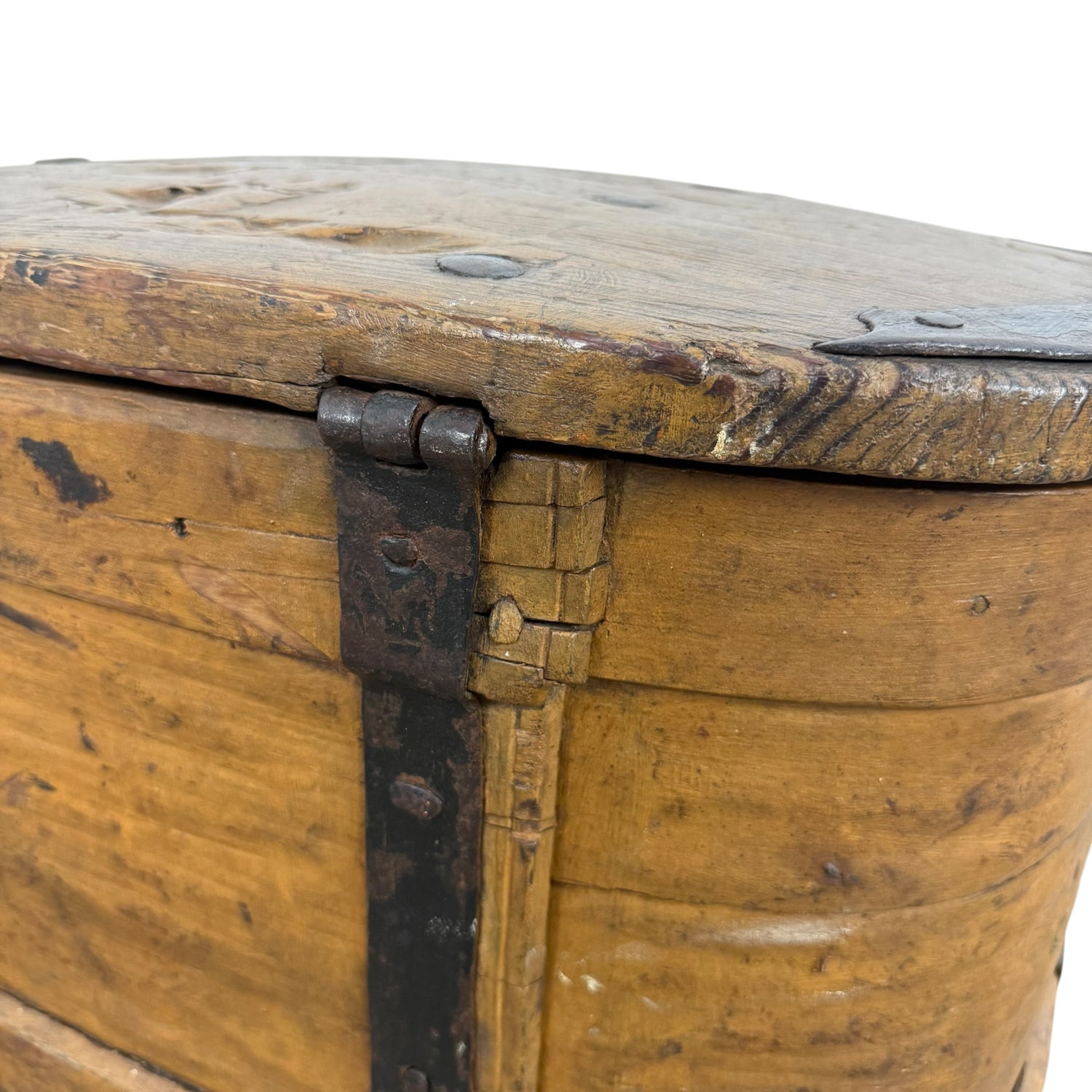 Exceptional Large Antique Swedish Bentwood Chest