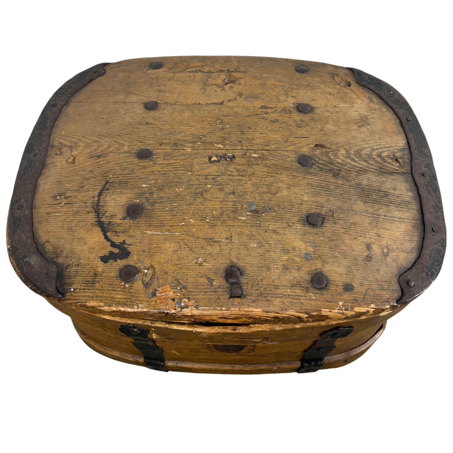 Exceptional Large Antique Swedish Bentwood Chest