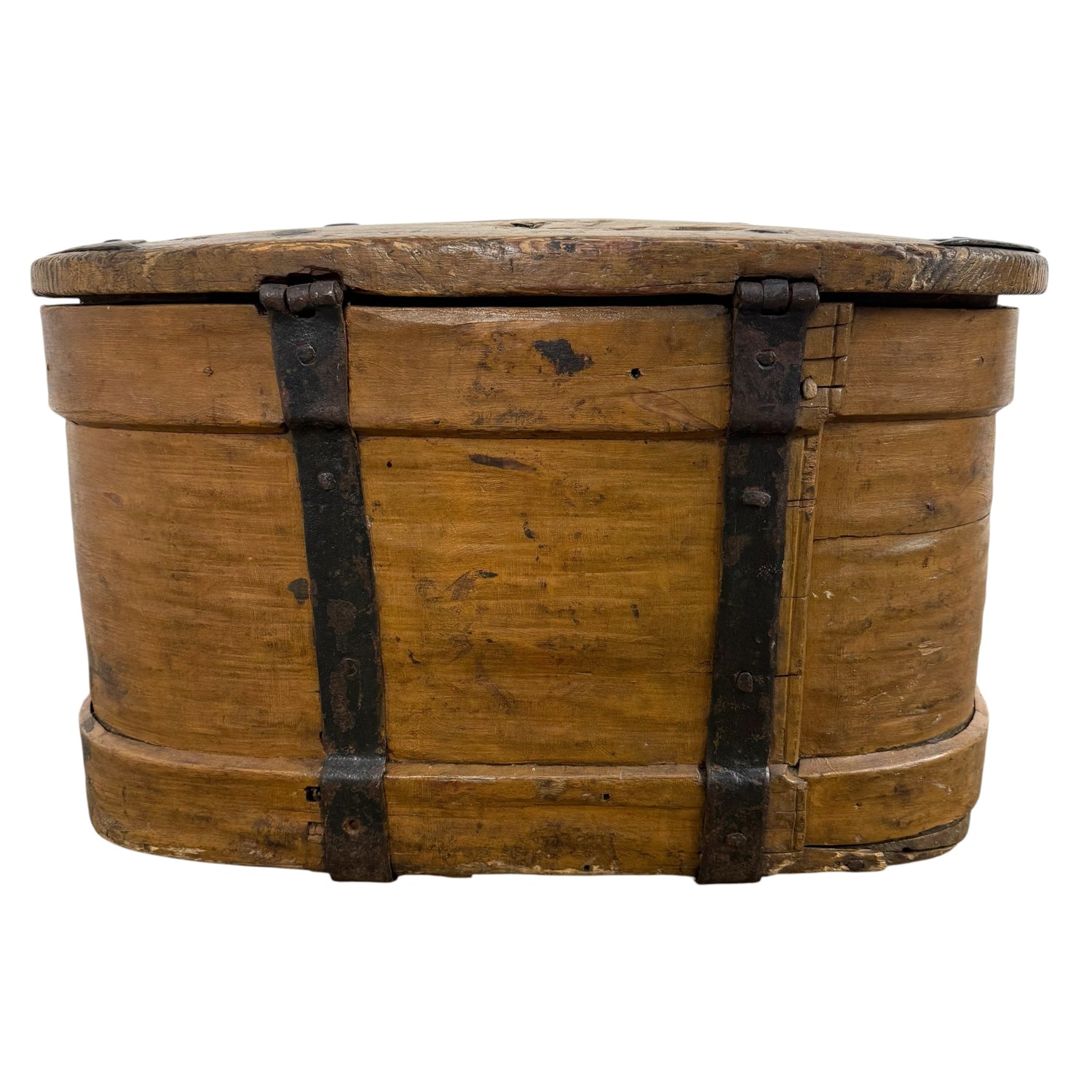 Exceptional Large Antique Swedish Bentwood Chest