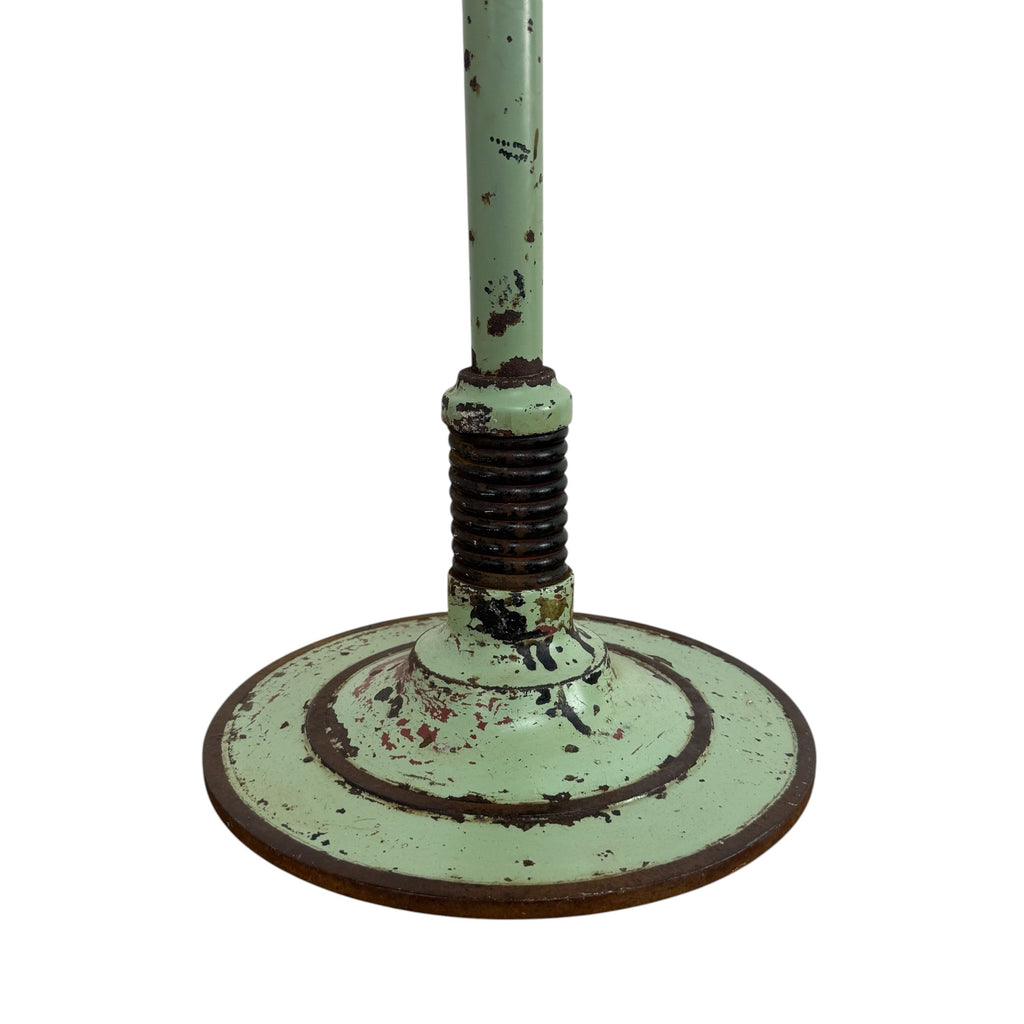 Vintage Industriële tandarts kruk met vering