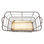 Vintage French Metal Bakery Cart long– Industrial Bread Trolley – Rolling Laundry Basket