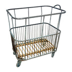 Vintage Industrial French Metal Bakery Cart