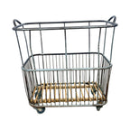 Vintage Industrial French Metal Bakery Cart
