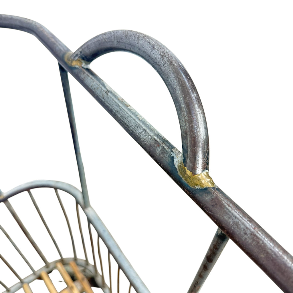 Vintage Industrial French Metal Bakery Cart