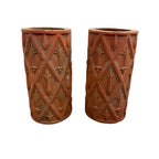 Pair of Antique French Terracotta Chimney Pots