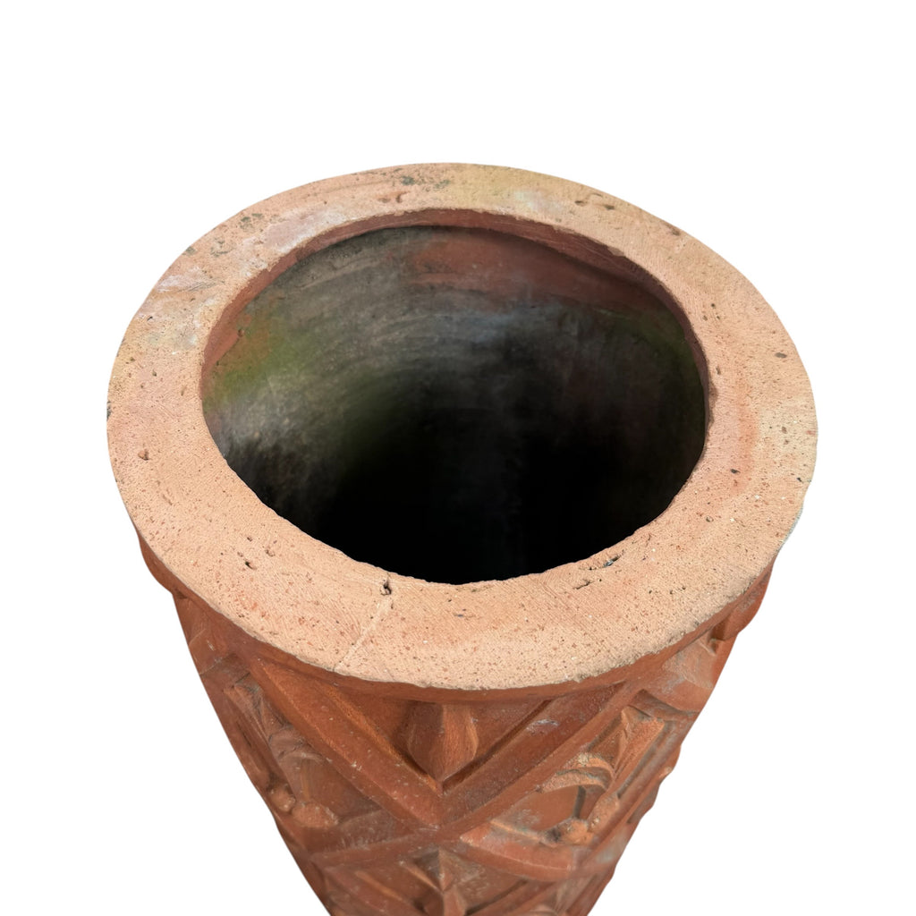 Pair of Antique French Terracotta Chimney Pots
