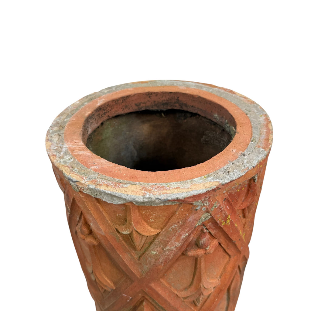 Pair of Antique French Terracotta Chimney Pots