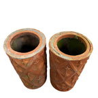 Pair of Antique French Terracotta Chimney Pots