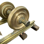 Vintage Messing Spoorwegwielstel Displaymodel
