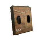 Large Antique Hand-Carved Wooden Textile stamp Block