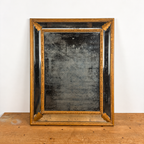 Antique French Mirror with Foxed Glass