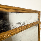 Antique French Mirror with Foxed Glass