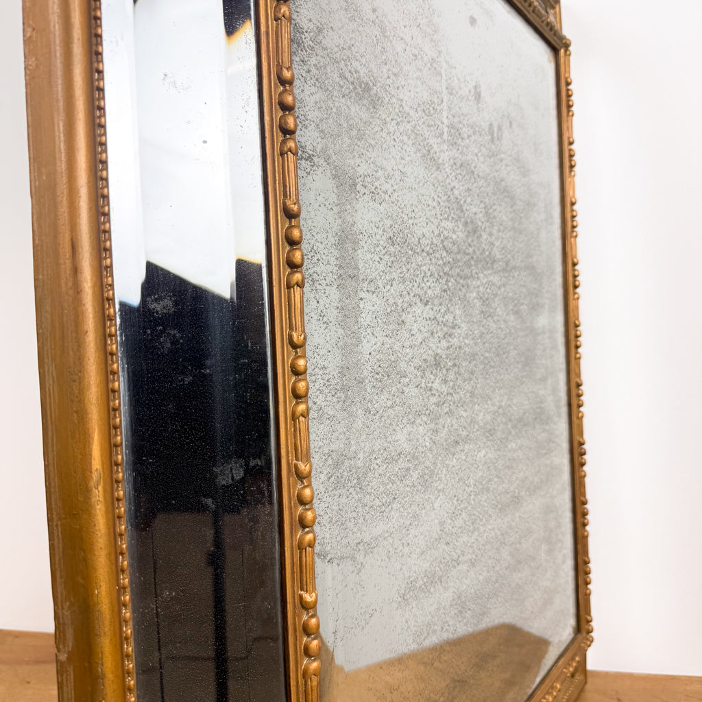 Antique French Mirror with Foxed Glass