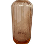 French antique pink glass seltzer bottle