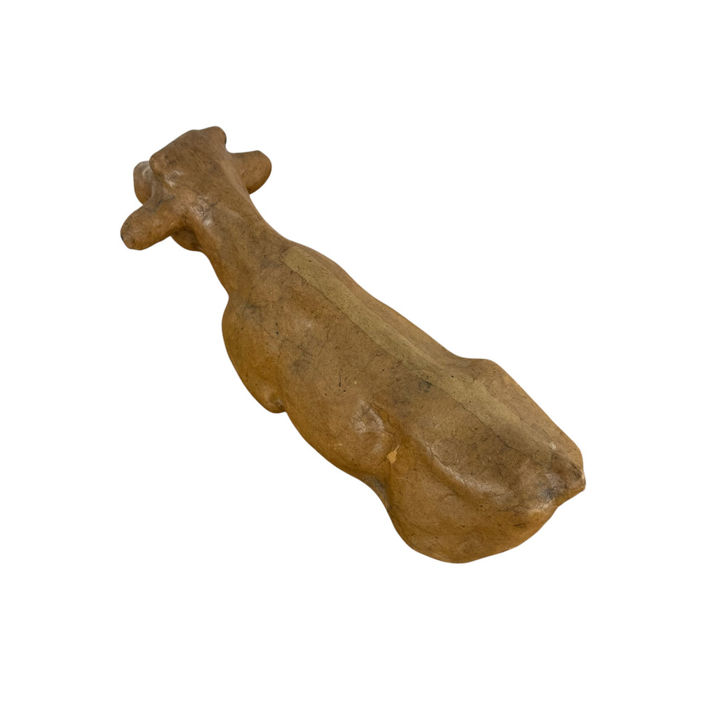 Antique Papier-Maché Cow Trade Display Model