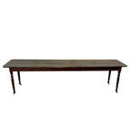 3 Meter Long Antique Table on Porcelain Casters