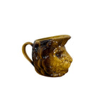 Antique Sarreguemines lion head creamer jug ca. 1900