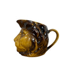 Antique Sarreguemines lion head creamer jug ca. 1900