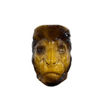 Antique Sarreguemines lion head creamer jug ca. 1900