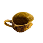 Antique Sarreguemines lion head creamer jug ca. 1900