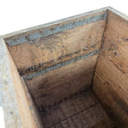 French antique blue wooden beehive