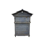 French antique blue wooden beehive