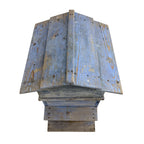 French antique blue wooden beehive
