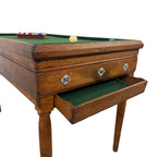 Antique oak childrens Billiard game table
