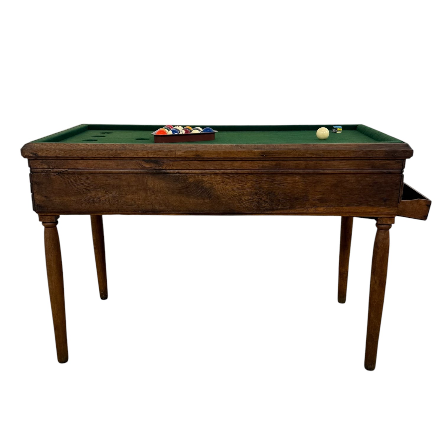 Antique oak childrens Billiard game table
