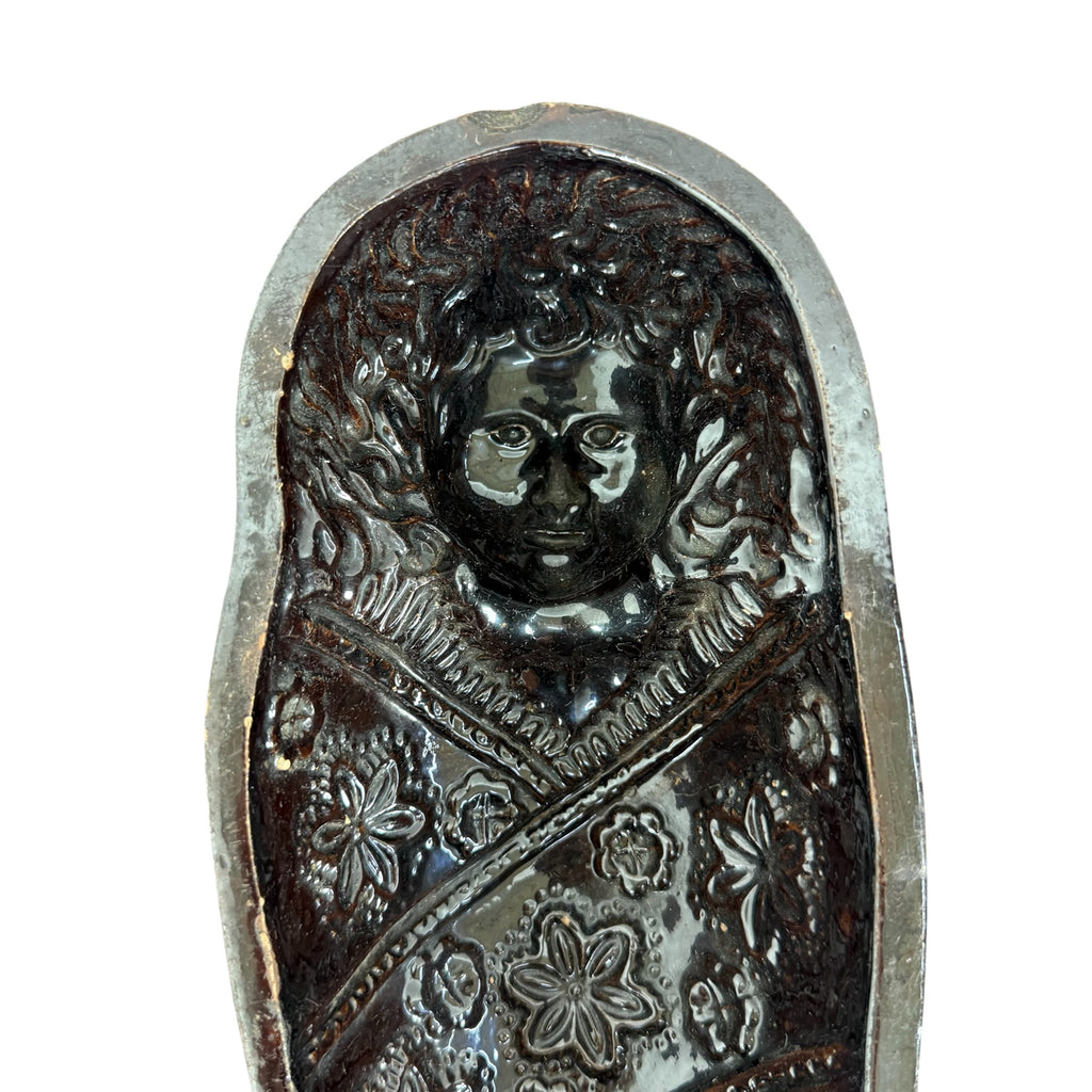 Antique French Terracotta Baby Cake & Pâté Mold