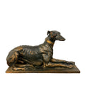 Vintage gipsen windhond sculptuur