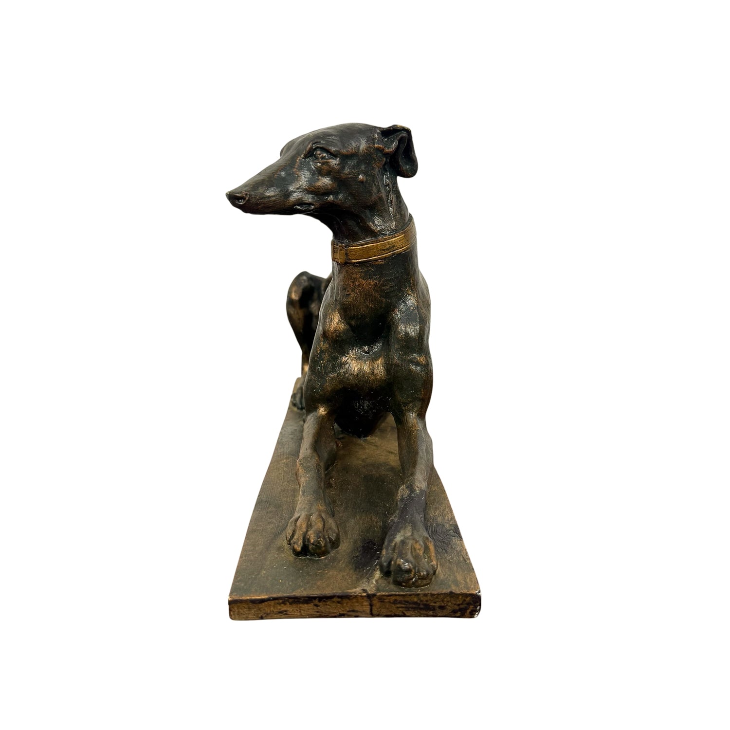Vintage plaster Greyhound sculpture