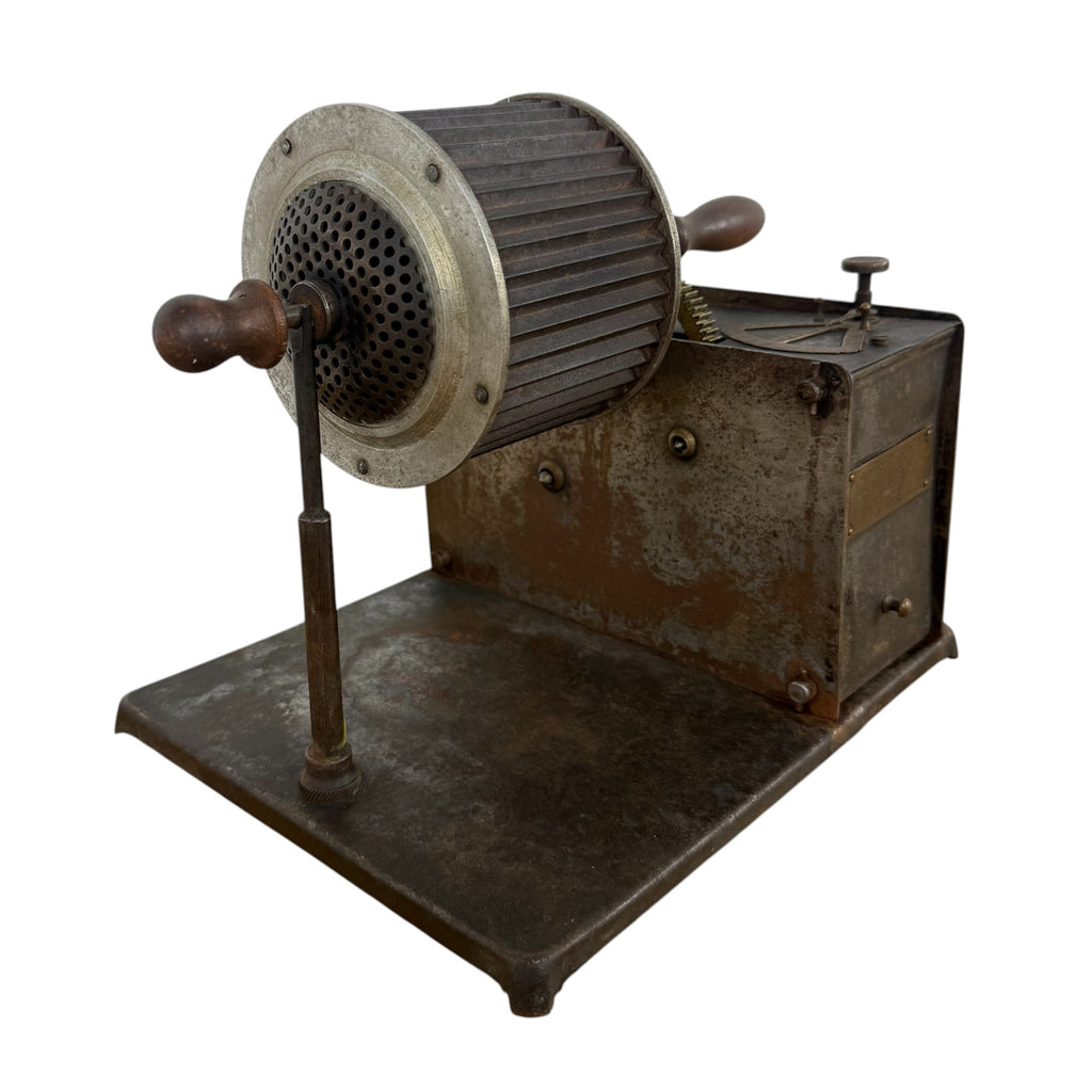 Zeldzame antieke koffiemonsterbrander van Maison Copin – P. Michel, Le Havre, Frankrijk, circa 1900