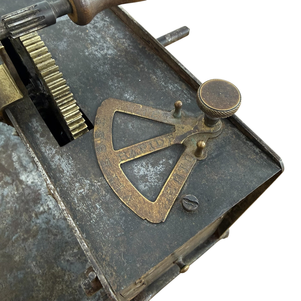 Zeldzame antieke koffiemonsterbrander van Maison Copin – P. Michel, Le Havre, Frankrijk, circa 1900