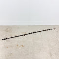 Antique industrial kitchen pot rack in copper with adjustable hooks