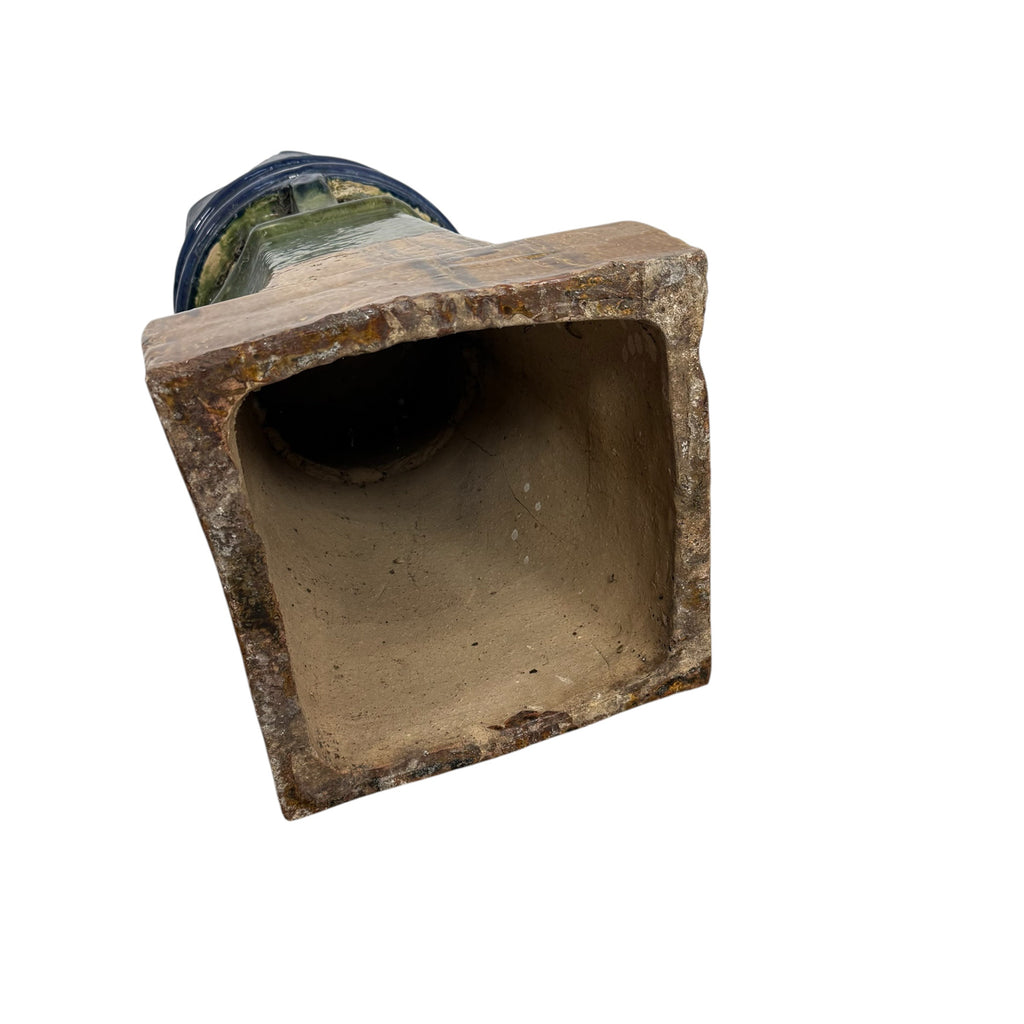 Antique French Glazed Ceramic Chimney Pot