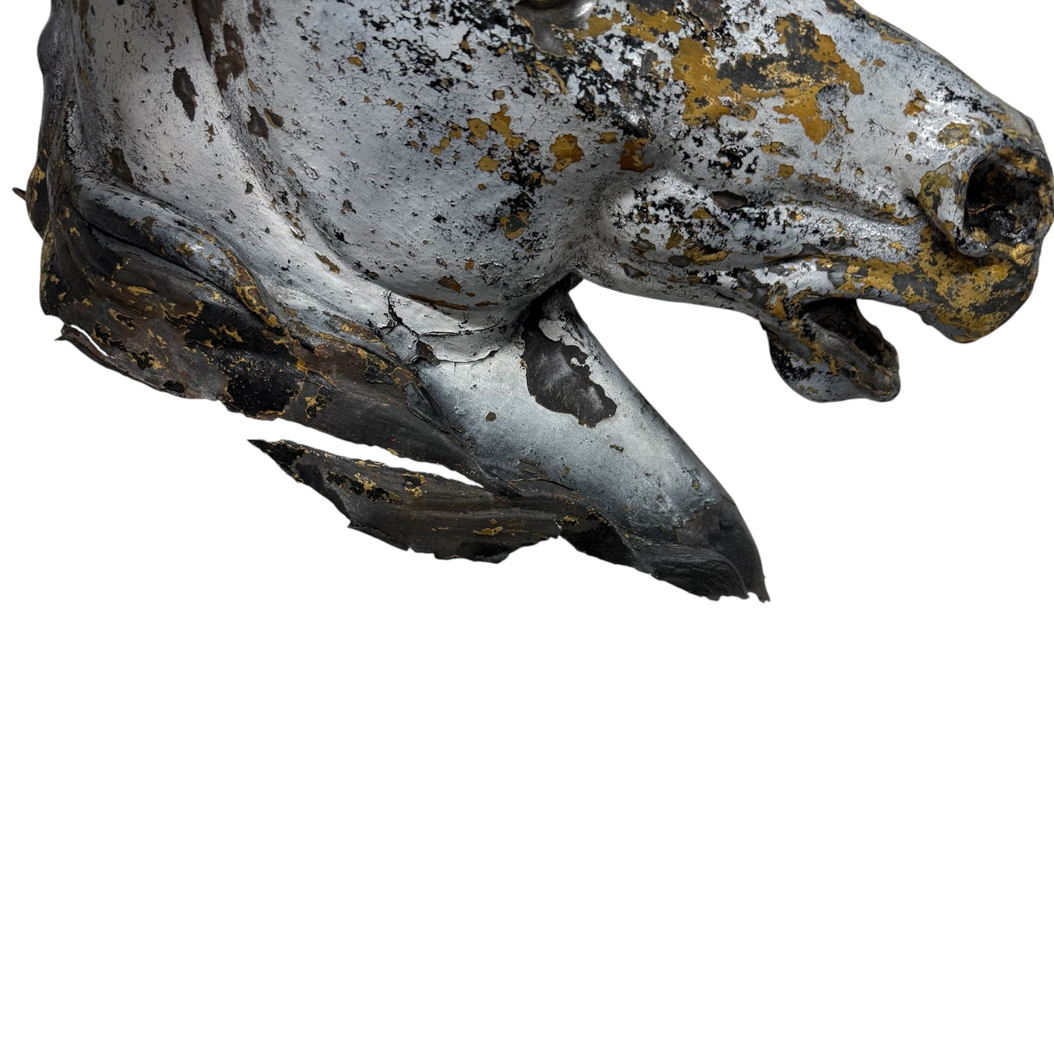 Antique zinc horse head trade sign