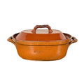 Antique Vallauris Terracotta Casserole Dish