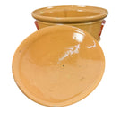 Antique French Terracotta Casserole Dish With Lid