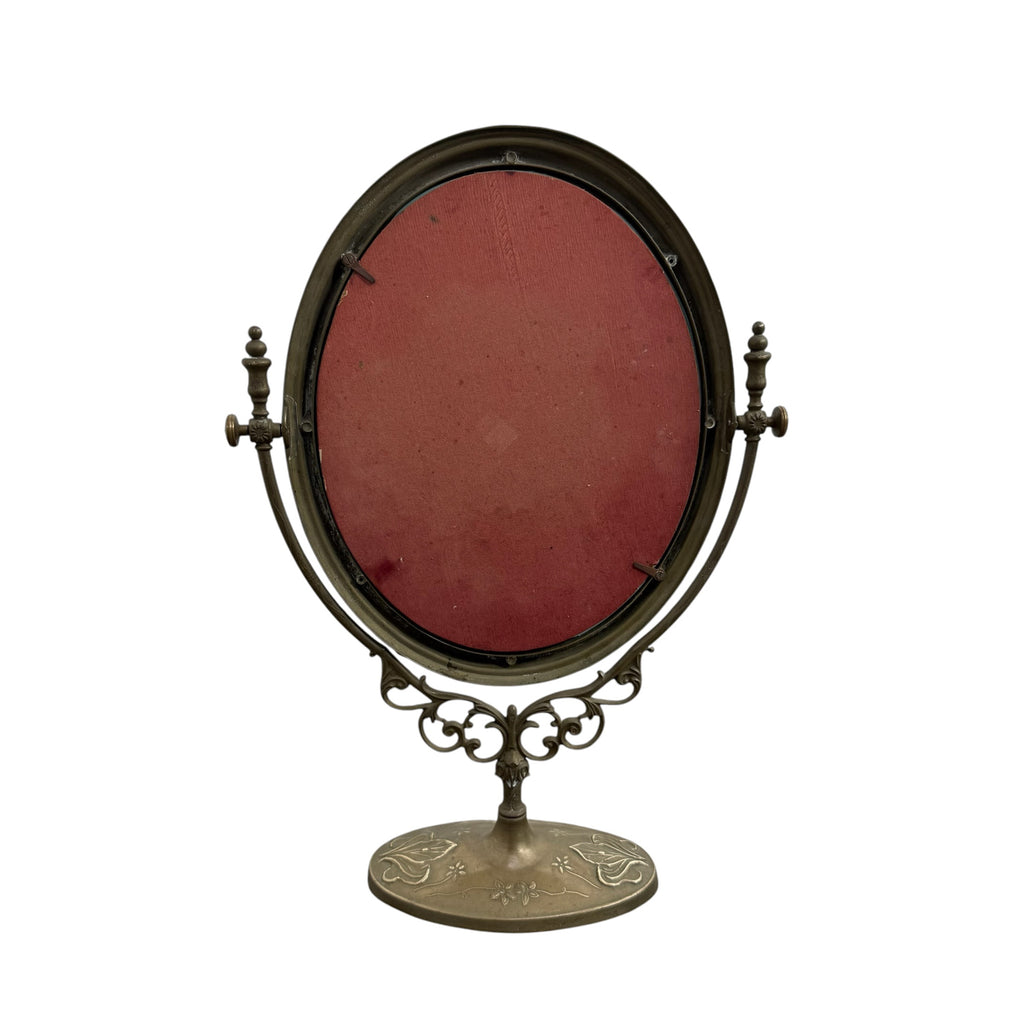Art Nouveau Style Vanity Mirror with female figure