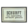Dutch WWII Scabies Warning Poster sign